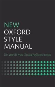 NEW OXFORD STYLE MANUAL