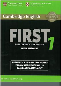 CAMBRIDGE FCE FIRST 1 PRACTICE TESTS WITH ANSWERS