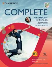 COMPLETE PET FOR SCHOOLS STUDENT'S BOOK WITHOUT ANSWERS (+ONLINE WORKBOOK) REVISED 2020