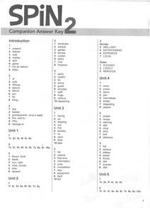 SPIN 2 COMPANION ANSWER KEY
