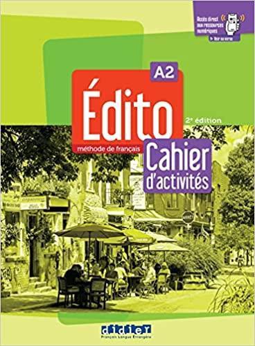 EDITO A2 2ND ED CAHIER DES ACTIVITES (+APP)