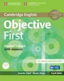 OBJECTIVE FIRST 4TH EDITION STUDENT'S BOOK WITH ANSWERS AND CD-ROM