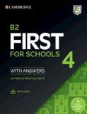 CAMBRIDGE FCE FIRST FOR SCHOOLS 4 SELF STUDY (STUDENT'S BOOK WITH ANSWERS & AUDIO)
