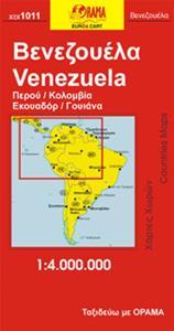 ΤΟΥΡΙΣΤΙΚΟΣ ΧΑΡΤΗΣ -  ΒΕΝΕΖΟΥΕΛΑ ΠΕΡΟΥ ΚΟΛΟΜΒΙΑ