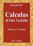 CALCULUS OF ONE VARIABLE